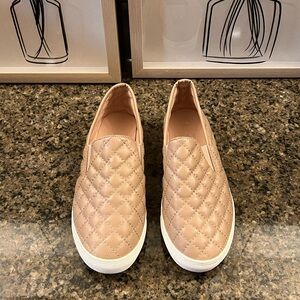 Quilted Slip-On Sneakers - Tan